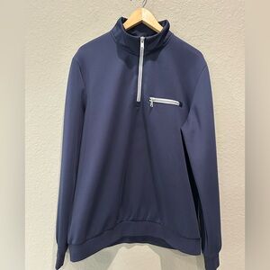 Bugatchi 1/4 zip pullover track top men’s Sz L EUC